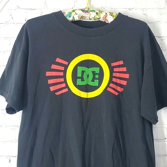 Y2K DC Skate Shoes Skateboarding Cky Bam Black Graphic Print Tee Tshirt Mens Lrg - Picture 4 of 11